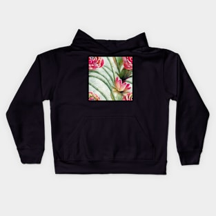 Watercolor succulent pattern Kids Hoodie